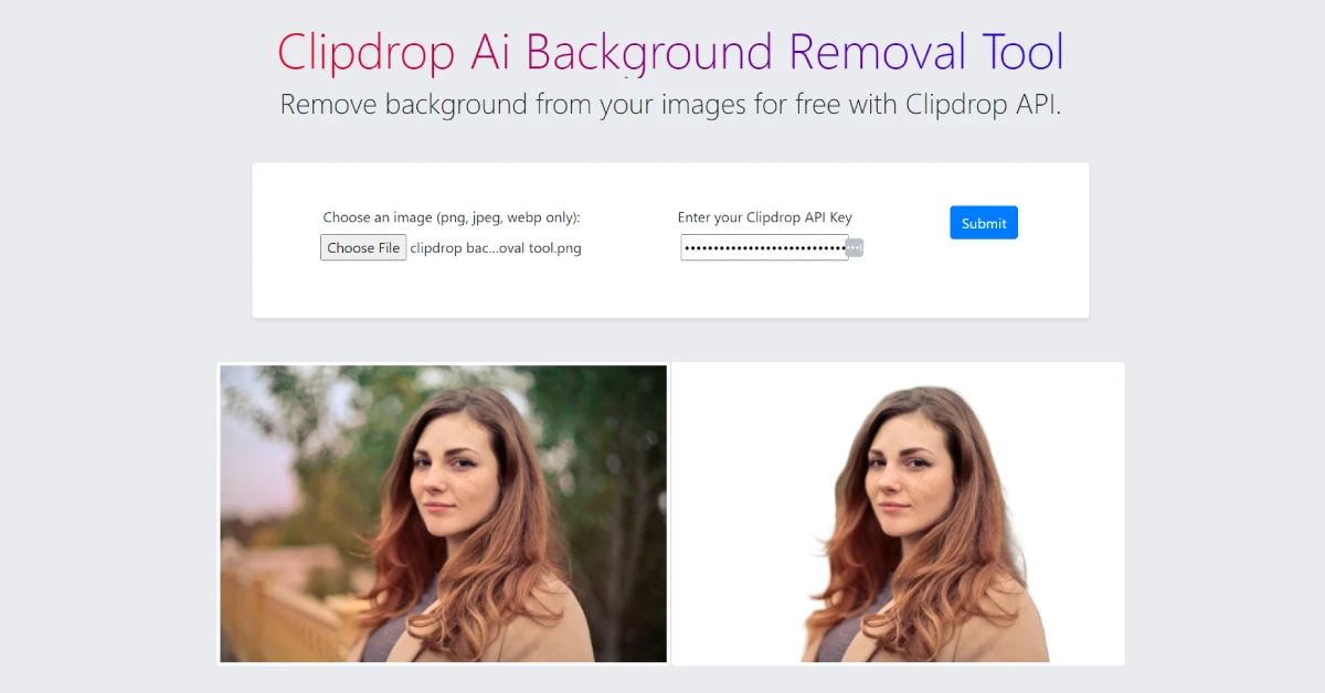 Background Removal with ClipDrop API - PHP Tutorial